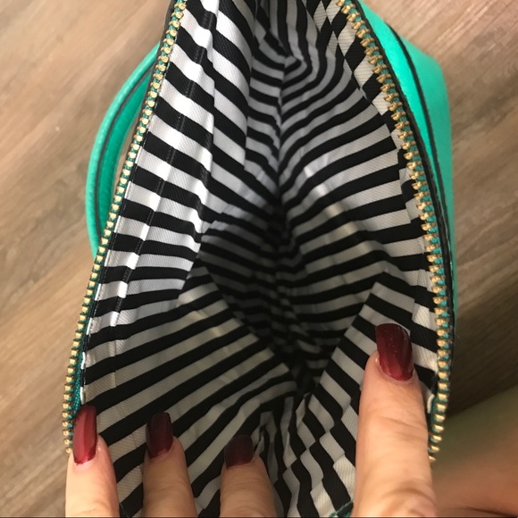 NWT Kate spade foldable purse turquoise - Picture 2 of 4